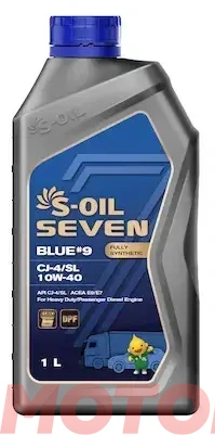S-OIL 7 BLUE #9 CJ-4/SL 10W-40 фото 1 S-OIL 7 BLUE #9 CJ-4/SL 10W-40 preview 1