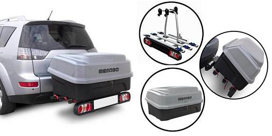 Автомобильный бокс на фаркоп MENABO Boxxy 330 (с функцией наклона) preview 3