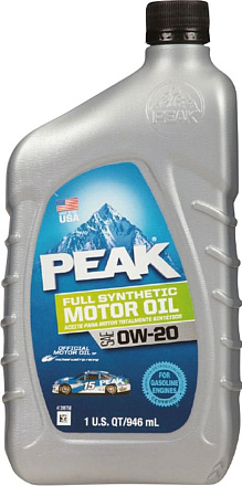 PEAK Full Synthetic Motor Oil 0W-20 фото 1 PEAK Full Synthetic Motor Oil 0W-20 preview 1