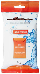 Салфетки влажные AIRLINE для стеклянных поверхностей (10 шт.)
