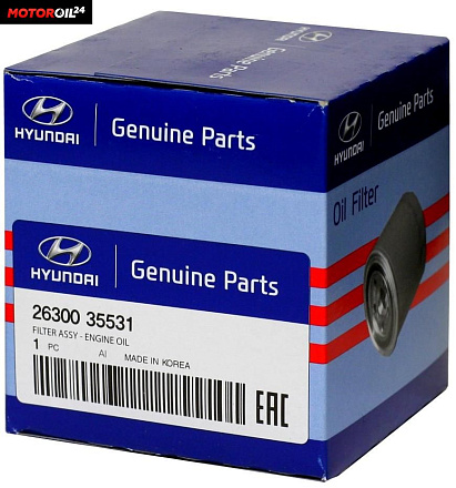 Фильтр масляный HYUNDAI/KIA 2630035531 preview 2