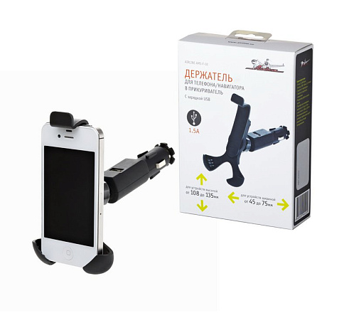 Держатель AIRLINE Функционал для телефона/навигатора в прикуриватель  preview 1
