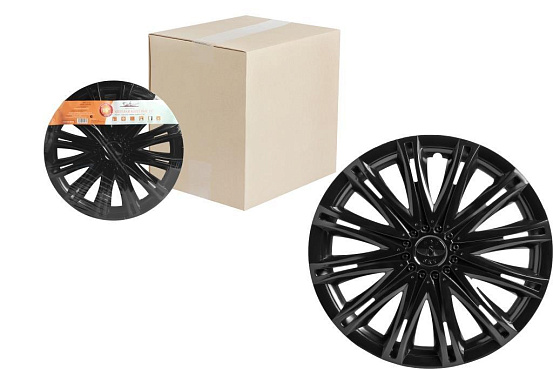 Колпаки колесные AIRLINE 13 дюймов "Скай", черный глянец preview 1