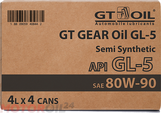Трансмиссионное масло GT-OIL GT Gear Oil 80W-90 GL-5 preview 1
