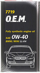 MANNOL 7719 O.E.M. for BMW Mini  0W-40