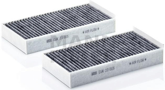 Салонный фильтр с активированным углем MANN CUK23015-2 preview 2