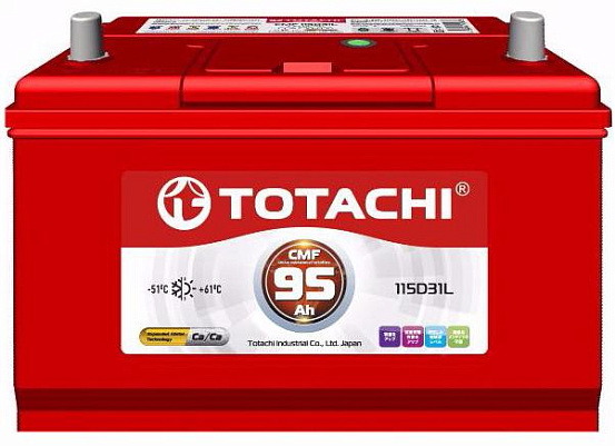 Аккумулятор TOTACHI KOR CMF 95 L 115D31L фото 2 Аккумулятор TOTACHI KOR CMF 95 L 115D31L preview 2