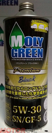 MOLYGREEN Premium Black SN/GF-5 5W-30 фото 1 MOLYGREEN Premium Black SN/GF-5 5W-30 preview 1