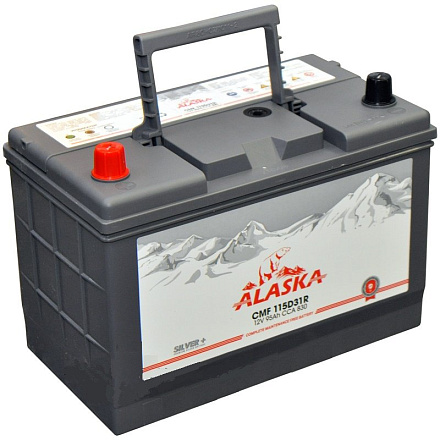 Аккумулятор ALASKA CMF 95 L 115D31 silver+ фото 2 Аккумулятор ALASKA CMF 95 L 115D31 silver+ preview 2