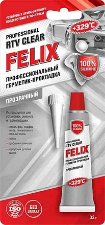 Герметик-прокладка прозрачный FELIX Professional RTV Clear preview 1