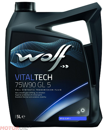 Трансмиссионное масло WOLF VitalTech 75W-90 GL-5  фото 1 Трансмиссионное масло WOLF VitalTech 75W-90 GL-5  preview 1