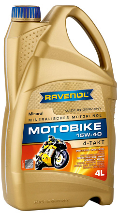 RAVENOL Motobike 4-T Mineral 15W-40 фото 1 RAVENOL Motobike 4-T Mineral 15W-40 preview 1