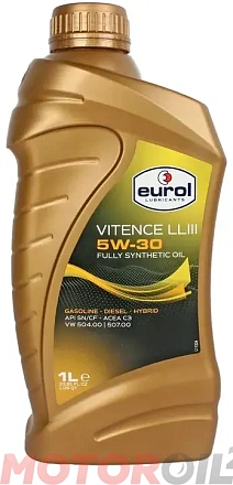 EUROL Vitence LL 5W-30 фото 1 EUROL Vitence LL 5W-30 preview 1