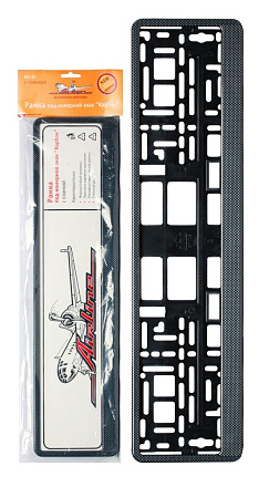 Рамка под номерной знак AIRLINE "Карбон" с планкой preview 1