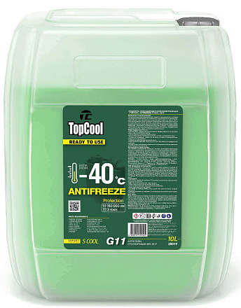 Антифриз готовый зеленый TOPCOOL Antifreeze S Cool -40 G11 preview 1