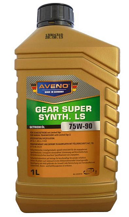 Трансмиссионное масло AVENO Gear Super Synth. LS 75W-90 фото 1 Трансмиссионное масло AVENO Gear Super Synth. LS 75W-90 preview 1