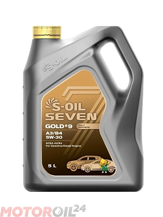 S-OIL 7 GOLD #9 5W-30 A3/B4 фото 1 S-OIL 7 GOLD #9 5W-30 A3/B4 preview 1