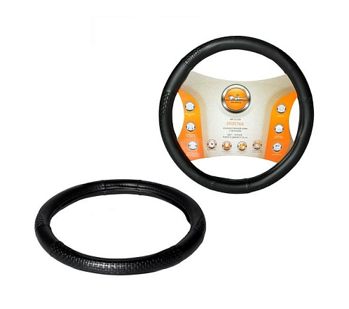 Оплетка из искусственной кожи с тиснением AIRLINE, черный, 40 см/L preview 1