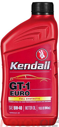 KENDALL GT-1 Full Synthetic (European Formula) 5W-40 preview 1