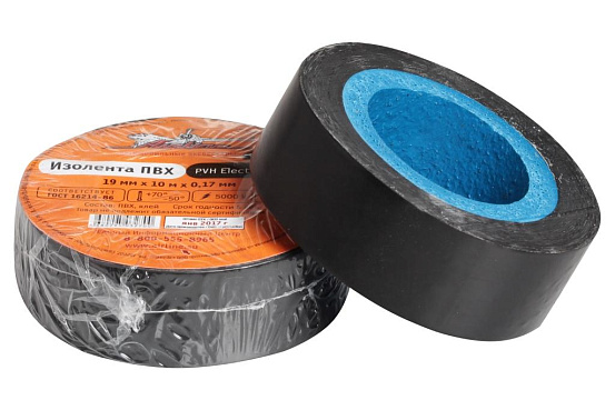 Изолента ПВХ AIRLINE, черная, 19 мм, 10 м preview 1