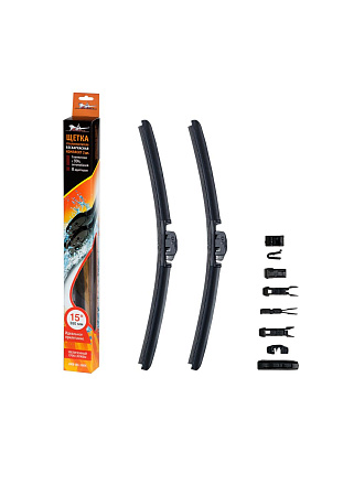 Щетка стеклоочистителя AIRLINE бескаркасная 380 мм (15) комплект preview 1