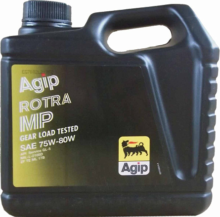 Трансмиссионное масло AGIP Rotra MP GL-5 SAE 75W-80 фото 1 Трансмиссионное масло AGIP Rotra MP GL-5 SAE 75W-80 preview 1