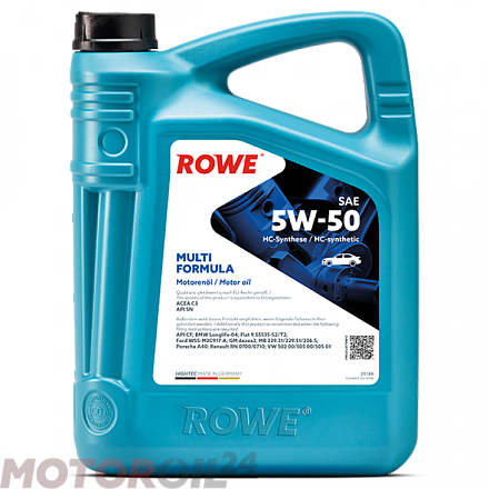 ROWE Hightec Multi Formula 5W-50 фото 1 ROWE Hightec Multi Formula 5W-50 preview 1