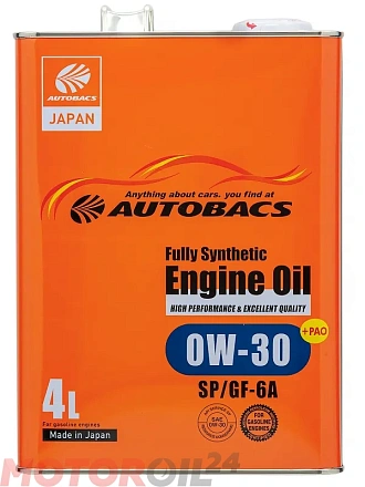 AUTOBACS Fully Synthetic 0W-30 SN/GF-5 фото 1 AUTOBACS Fully Synthetic 0W-30 SN/GF-5 preview 1