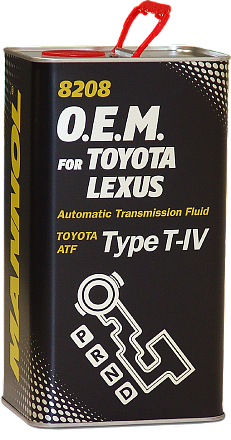 Трансмиссионное масло MANNOL 8208 O.E.M. for Toyota Lexus / ATF T-IV фото 1 Трансмиссионное масло MANNOL 8208 O.E.M. for Toyota Lexus / ATF T-IV preview 1