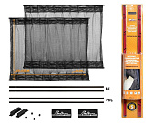 Шторка AIRLINE солнцезащитные раздвижные S ДхВ: 70х37-42см.