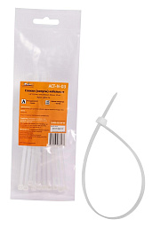 Стяжки (хомуты) AIRLINE кабельные 3,6*150 мм, пластиковые, белые, 10 шт.