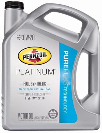 PENNZOIL Platinum Full Synthetic Motor Oil SAE 0W-20 (Pure Plus Technology) preview 1