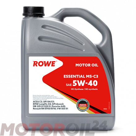 ROWE Essential MS-C3 5W-40 фото 1 ROWE Essential MS-C3 5W-40 preview 1