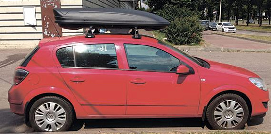 Автомобильный бокс MENABO Marathon 460 (198х79х37) 460 L (Черный матовый) preview 4