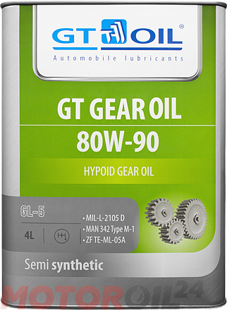 Трансмиссионное масло GT-OIL GT Gear Oil 80W-90 GL-5 preview 1