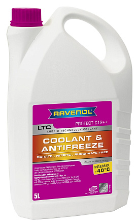 Антифриз готовый фиолетовый RAVENOL LTC Lobrid Technology Coolant Premix -40° C12++ фото 1 Антифриз готовый фиолетовый RAVENOL LTC Lobrid Technology Coolant Premix -40° C12++ preview 1
