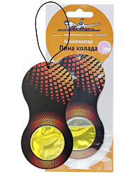 Ароматизатор AIRLINE "Восьмерка" подвесной бумажный, пина-колада