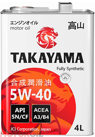 TAKAYAMA 5W-40 API SN/CF A3/B4 preview 1
