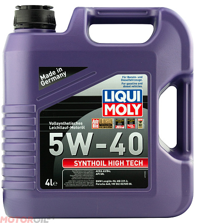 LIQUI MOLY Synthoil High Tech 5W-40 фото 1 LIQUI MOLY Synthoil High Tech 5W-40 preview 1