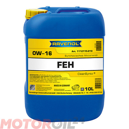 Моторное масло RAVENOL FEH 0W-16 preview 1
