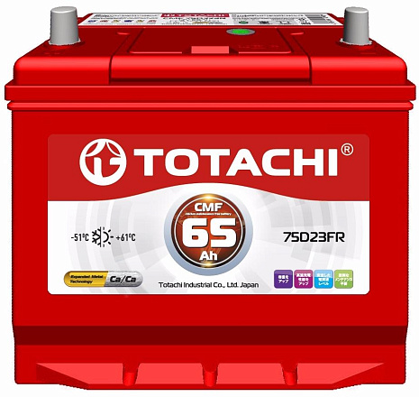 Аккумулятор TOTACHI KOR CMF 65 FR 75D23 FR фото 1 Аккумулятор TOTACHI KOR CMF 65 FR 75D23 FR preview 1