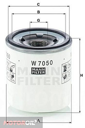 Фильтр масляный MANN W7050