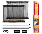 Шторка AIRLINE солнцезащитные раздвижные L ДхВ: 70х47-53см.