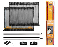 Шторка AIRLINE солнцезащитные раздвижные L ДхВ: 70х47-53см.
