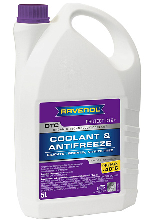 Антифриз готовый фиолетовый RAVENOL OTC Organic Technology Coolant Premix -40°C фото 1 Антифриз готовый фиолетовый RAVENOL OTC Organic Technology Coolant Premix -40°C preview 1
