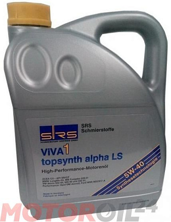 SRS VIVA 1 Topsynth Alpha LS 5W-40 preview 1