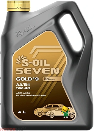 S-OIL 7 GOLD #9 5W-40 A3/B4 фото 1 S-OIL 7 GOLD #9 5W-40 A3/B4 preview 1