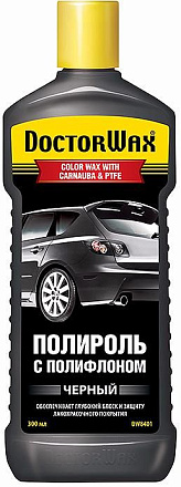 Цветная полироль с полифлоном DOCTOR WAX (черная) preview 1