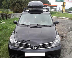 Автомобильный бокс MENABO Mania 320 (138х79х37) 320 L (Черный глянец)