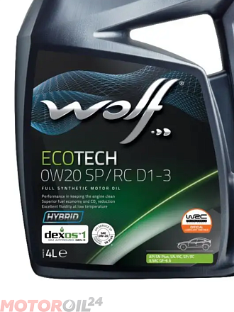 WOLF ECOTECH 0W-20 SP/RC D1-3 preview 1